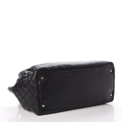 Chanel Calfskin Coco Bengal Open Accordion Tote Black 4 of 9