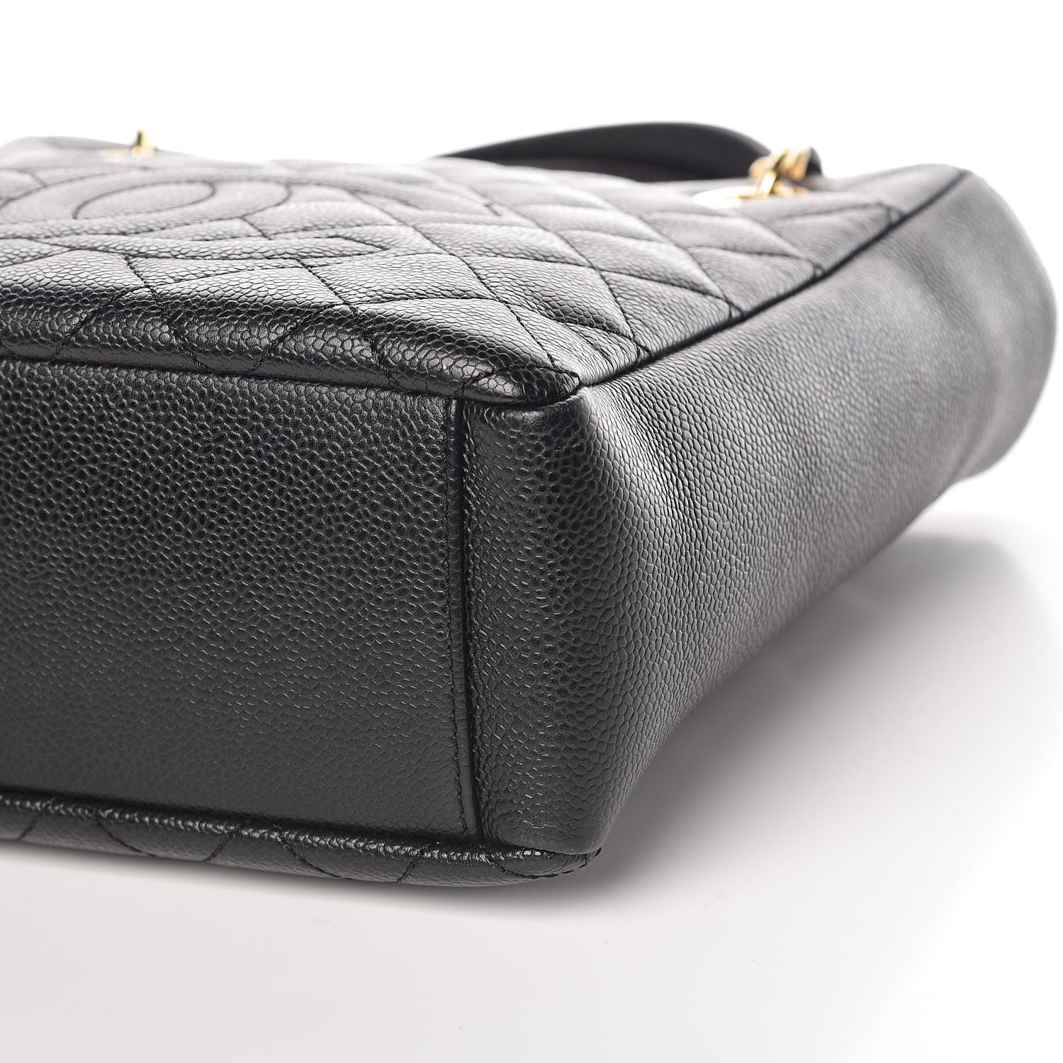 Chanel Caviar Quilted Petit Shopping Tote PST Black 9 of 9