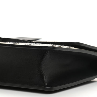 Christian Dior Crystal Calfskin 30 Checkered Montaigne Flap Bag Black White 6 of 12