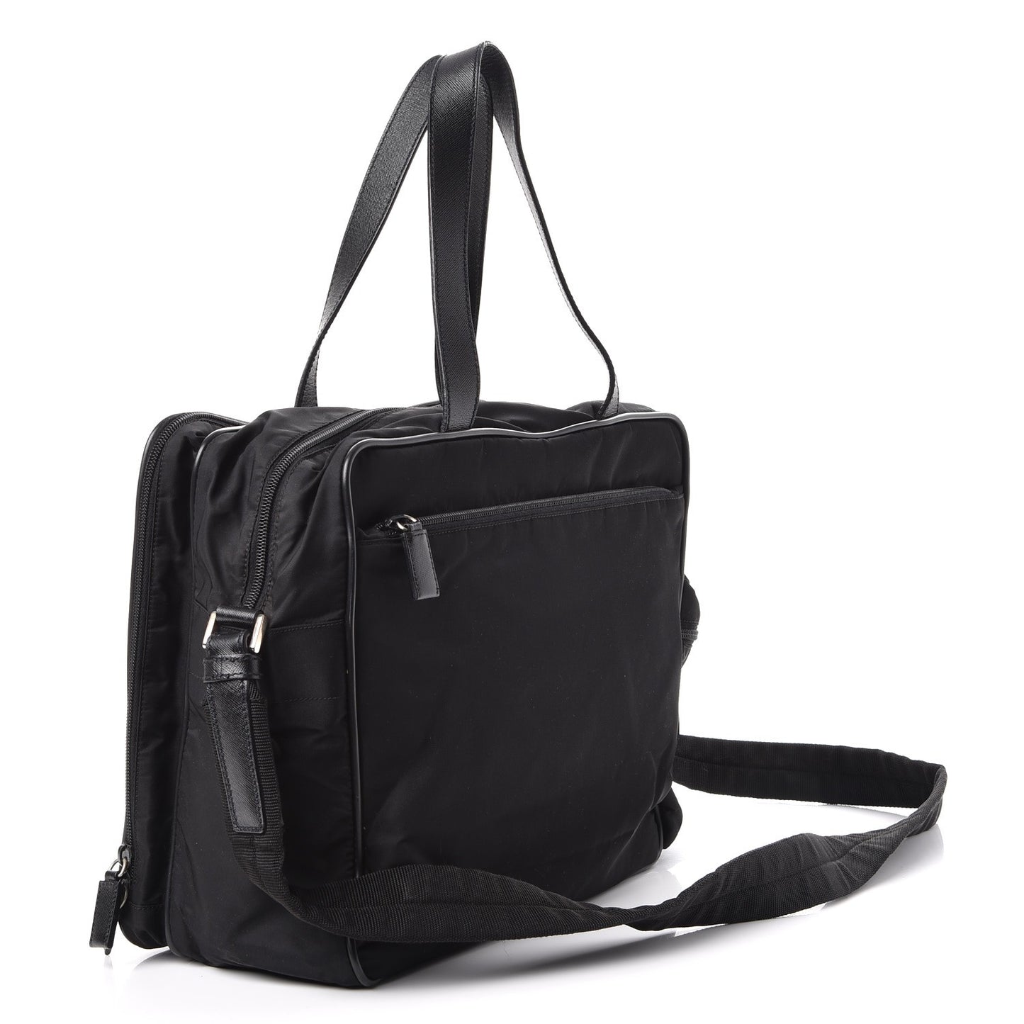 Tessuto Nylon Vela Diaper Bag Black