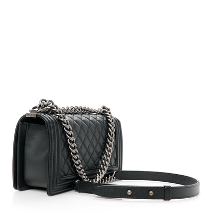 Chanel Caviar Quilted Medium Boy Flap Black 3 of 11