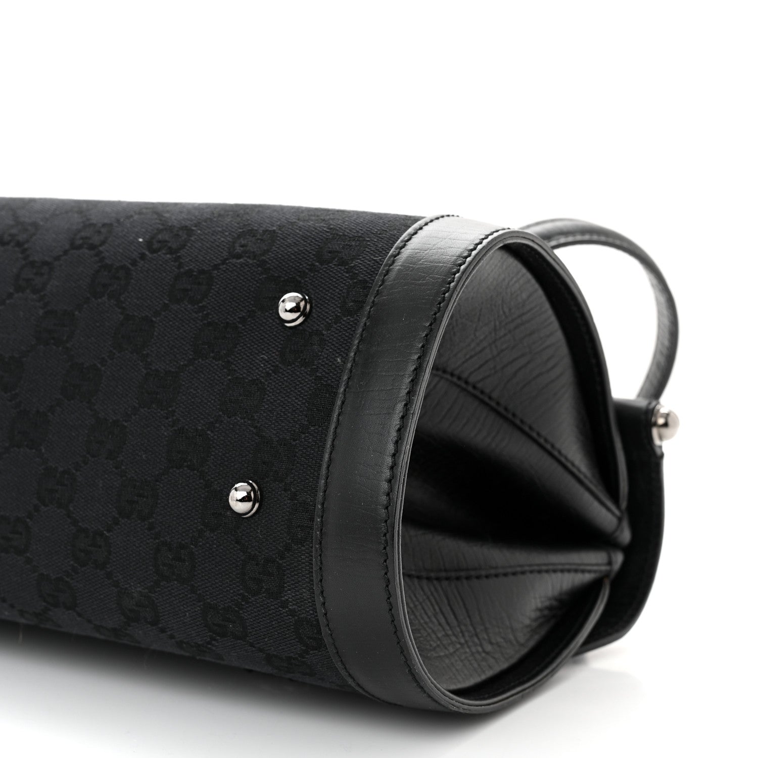 Gucci Monogram Bamboo Bullet Bag Black 10 of 10