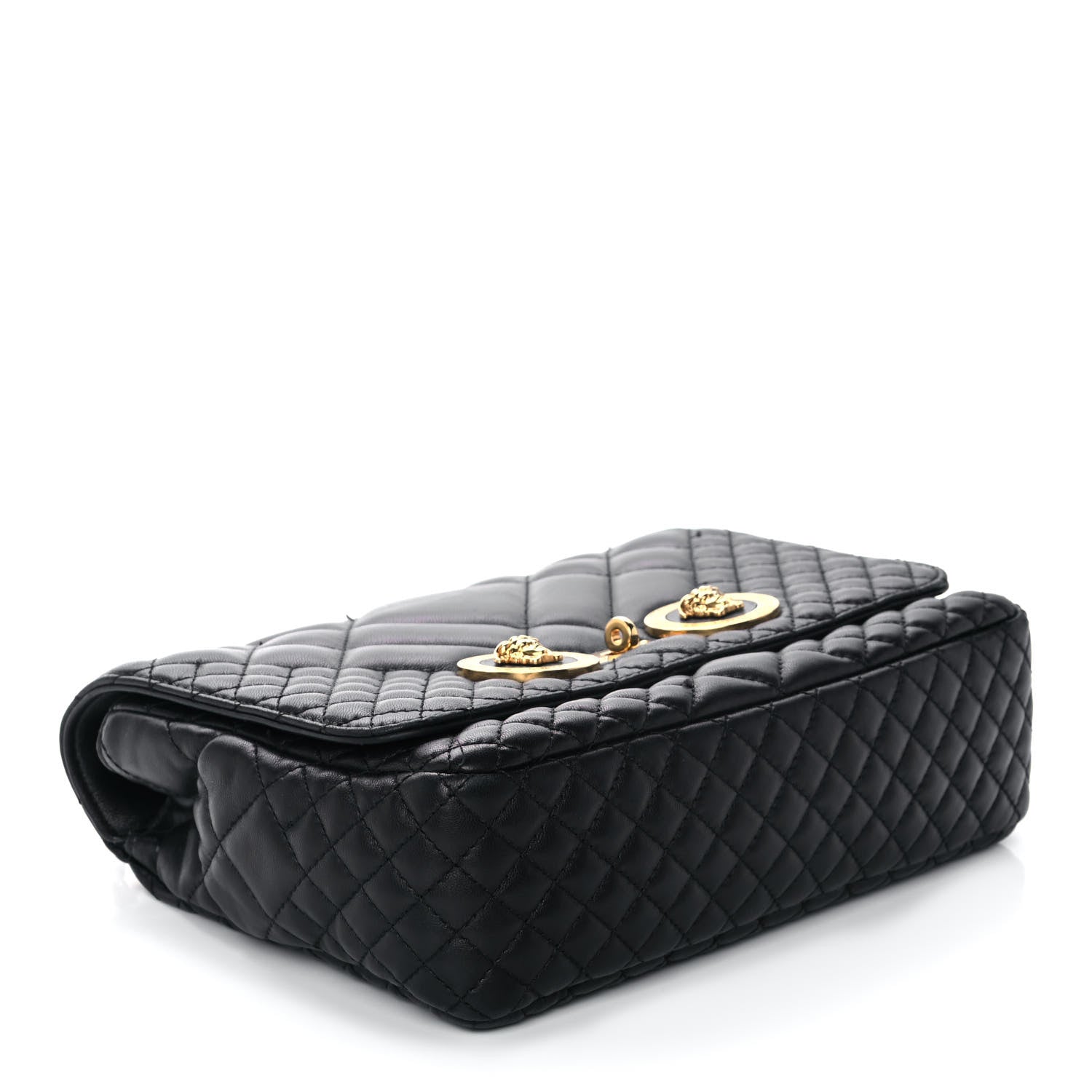 Versace Nappa Quilted Icon Shoulder Bag Black 4 of 15
