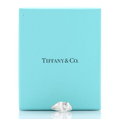 Tiffany Sterling Silver Elsa Peretti Full Heart Ring 51 5.75 5 of 5