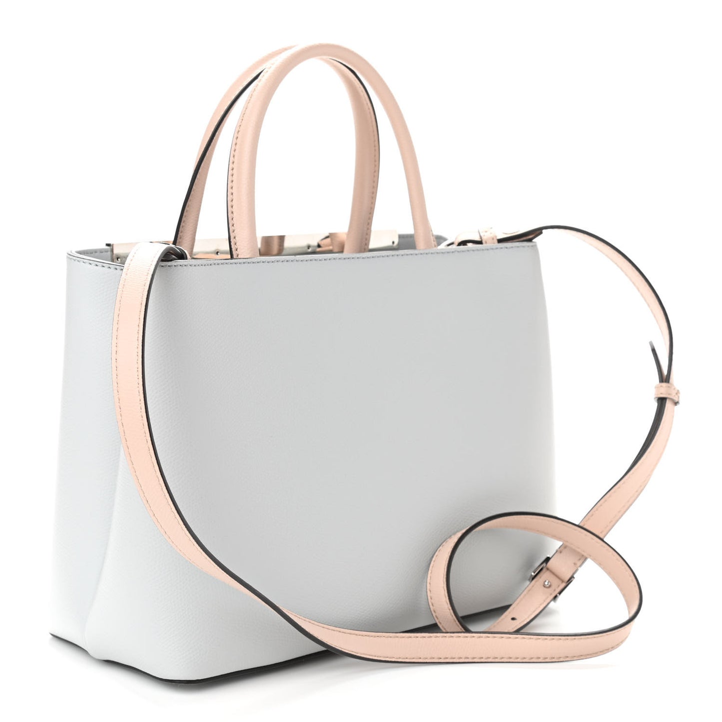 Vitello Cruise Monster Studded Petite 2Jours Tote Grigio Perla Amido Multicolor