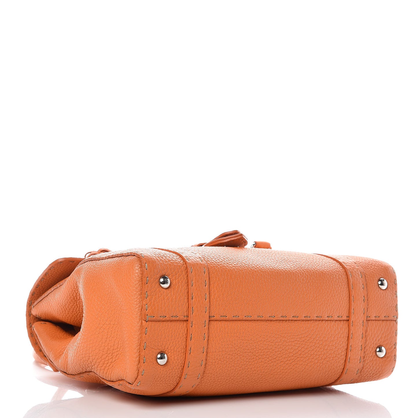 Cuoio Romano Selleria Medium Linda Satchel Orange