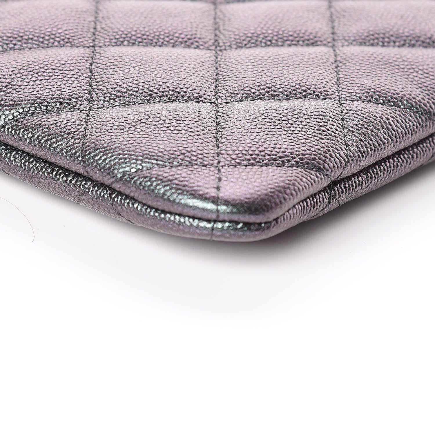 Chanel Iridescent Caviar Quilted Large Cosmetic Case Black 10 of 11