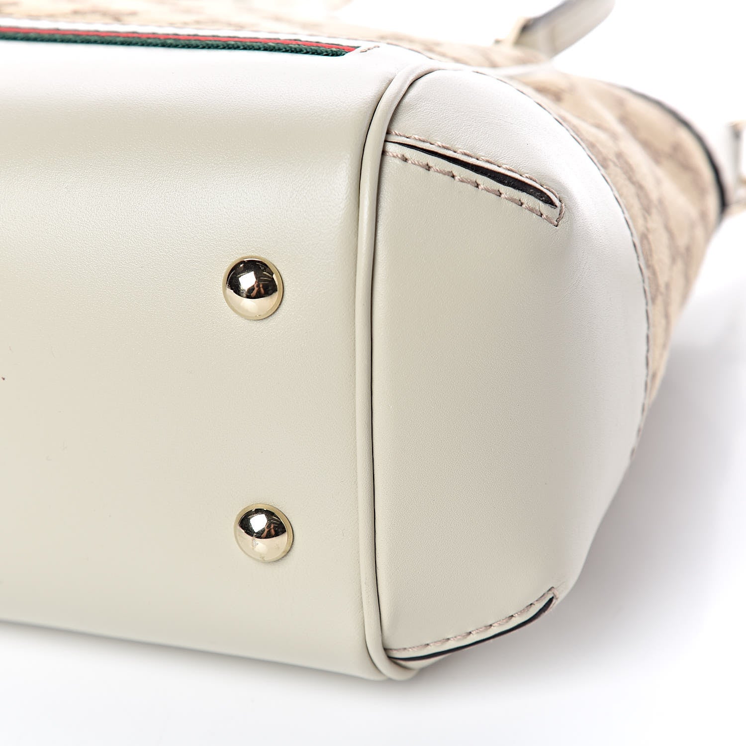 Gucci Monogram Web Mayfair Top Handle Satchel Beige 9 of 9
