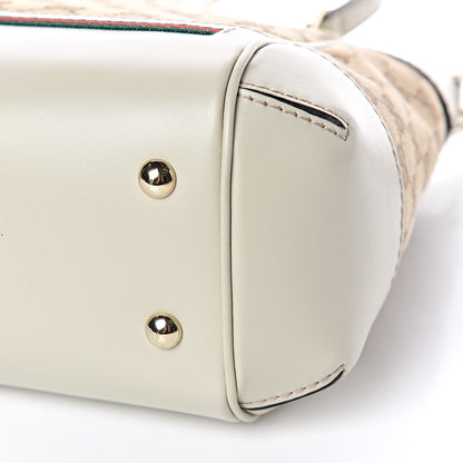 Gucci Monogram Web Mayfair Top Handle Satchel Beige 9 of 9