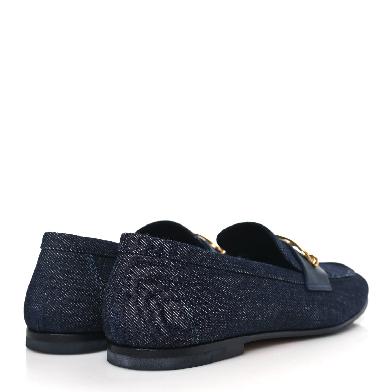 Hermes Denim Colette Loafers 37 Bleu Indigo 4 of 8