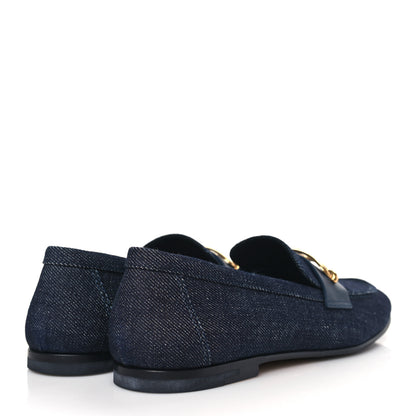 Hermes Denim Colette Loafers 37 Bleu Indigo 4 of 8