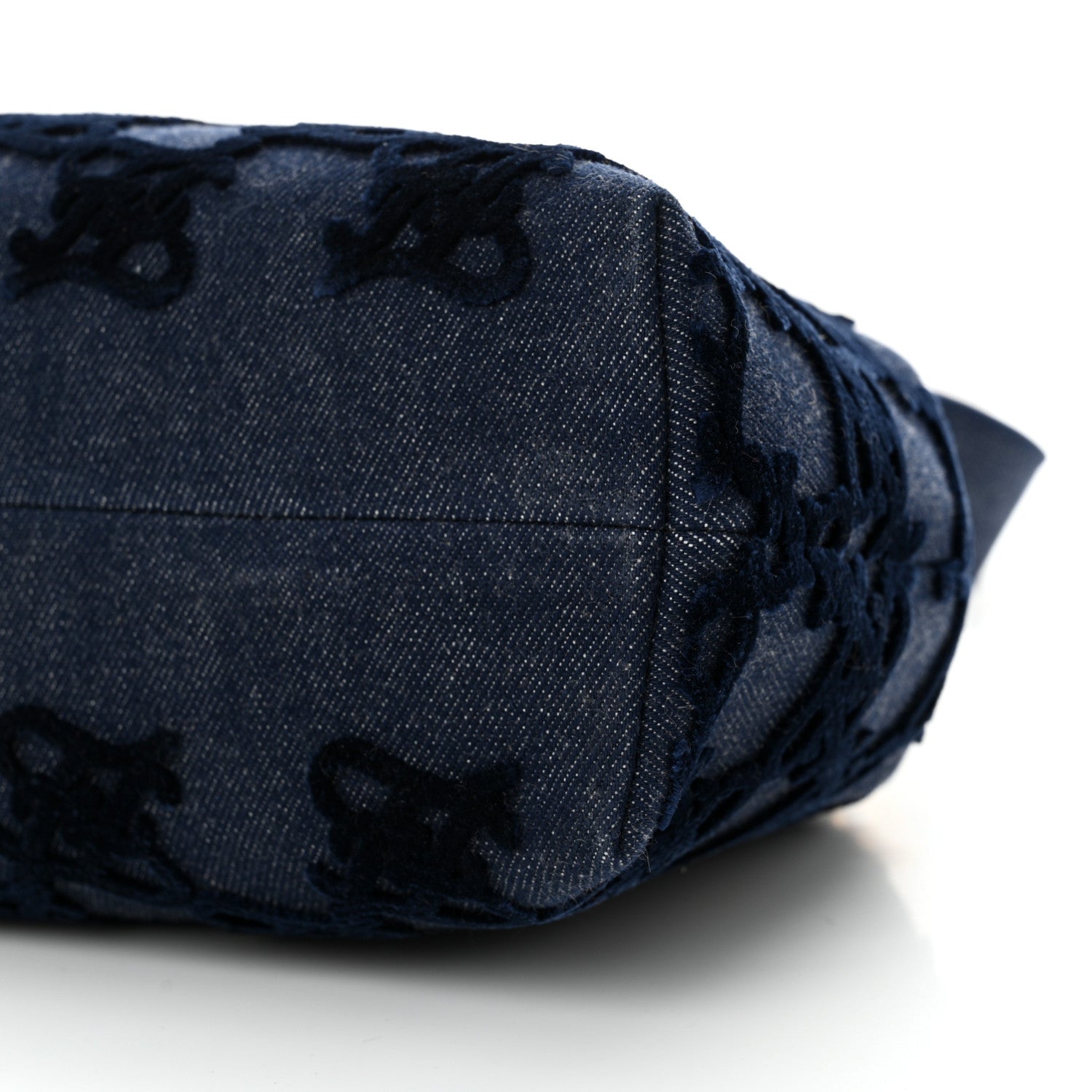 Fendi Denim Karligraphy Embroidered Medium Fendi First Blue 10 of 10