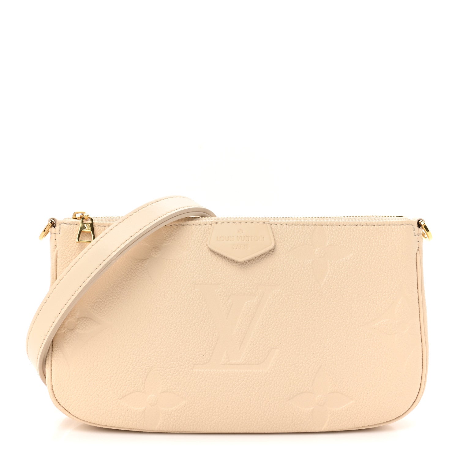 Louis Vuitton LOUIS VUITTON Empreinte Monogram Giant Multi Pochette Accessories Large Pochette Cream 1 of 11