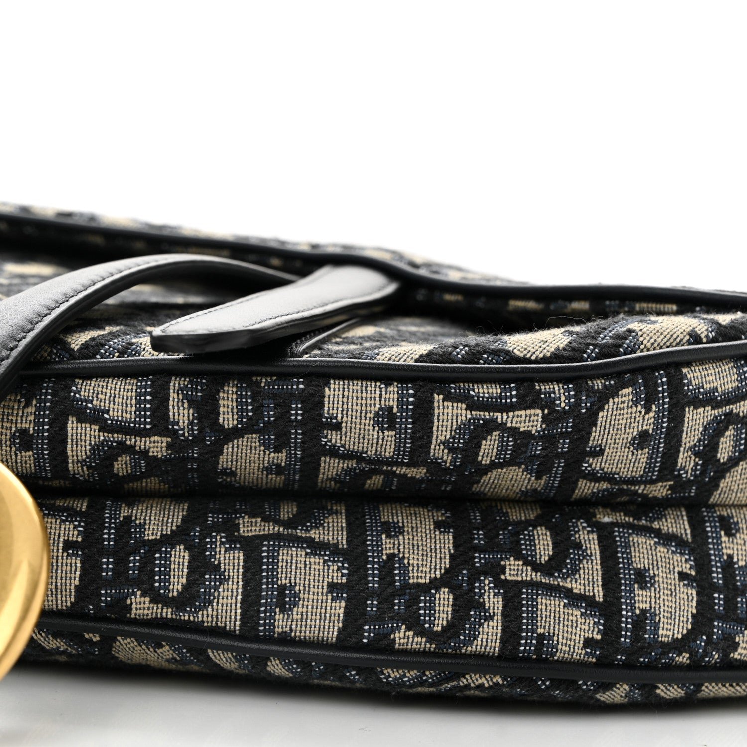 Christian Dior Oblique Saddle Bag Blue 10 of 10