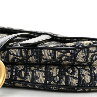 Christian Dior Oblique Saddle Bag Blue 10 of 10