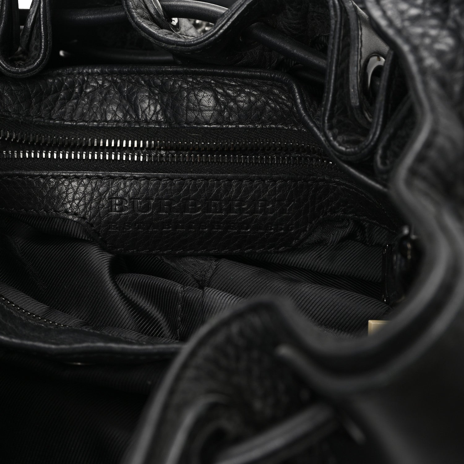 Burberry Calfskin Mason Warrior Studded Hobo Black 6 of 14