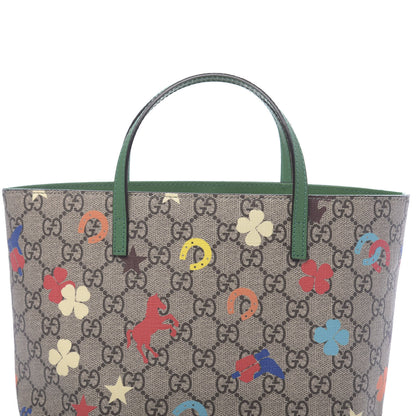 Gucci GG Supreme Monogram Ranch Childrens Tote Beige 8 of 10