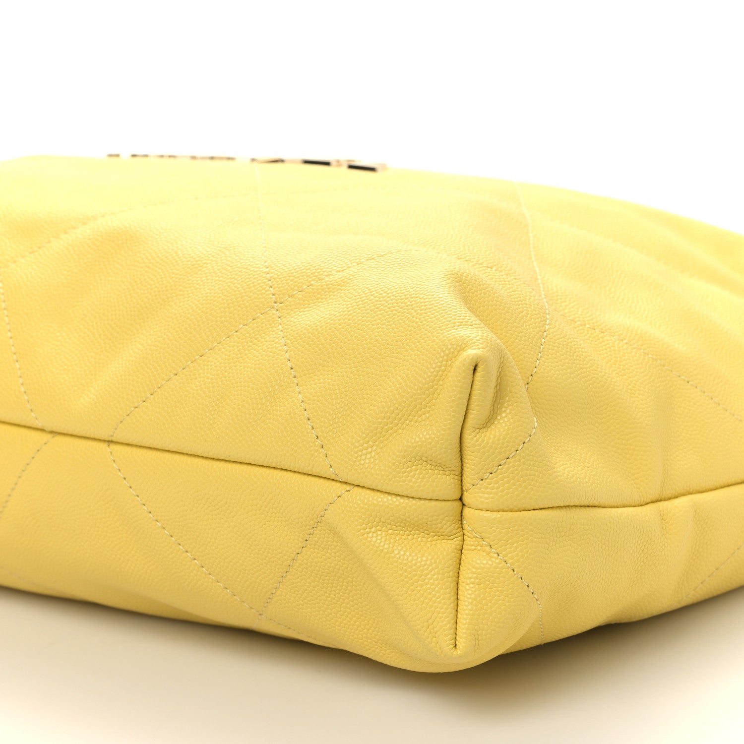 Chanel Shiny Caviar Quilted Small Chanel 22 Yellow 10 of 10