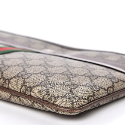 Gucci GG Supreme Monogram Large Ophidia Pouch Clutch Brown 9 of 11