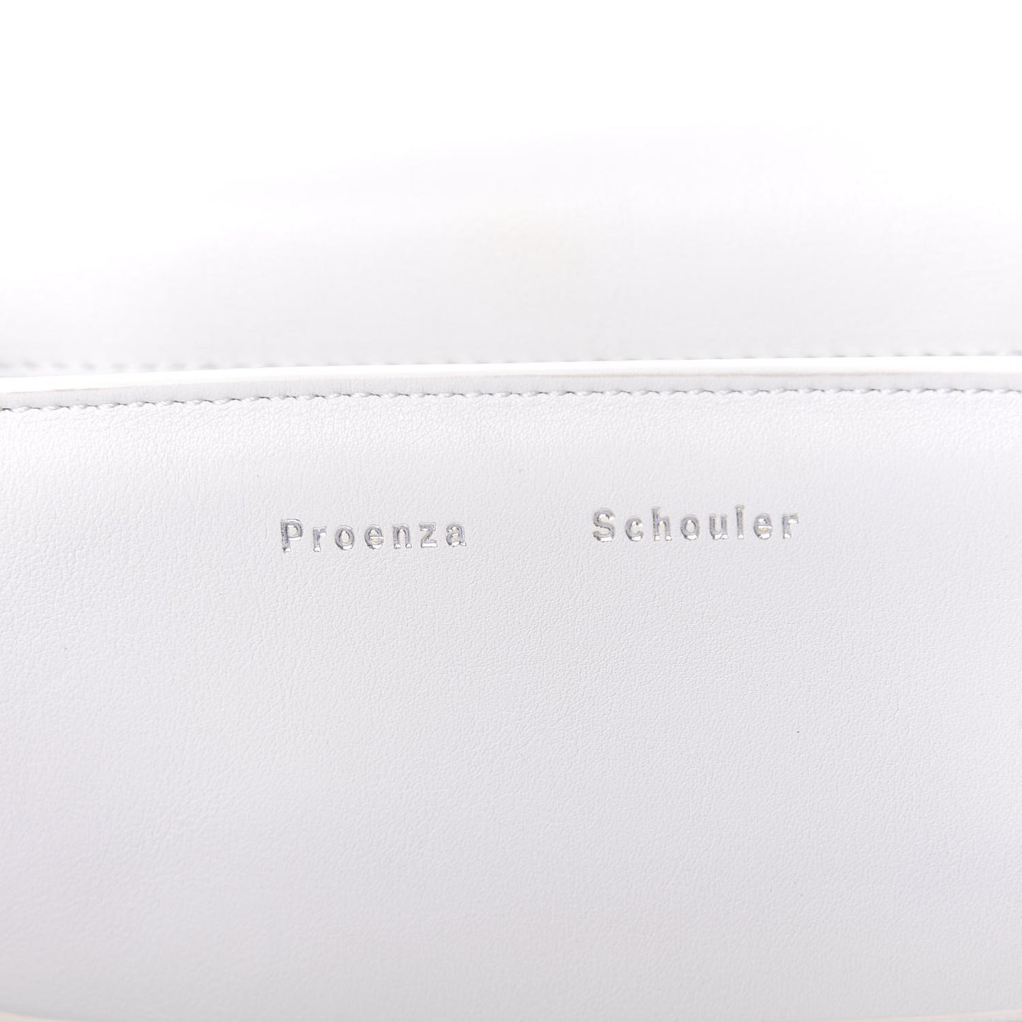 Calfskin Tiny PS11 Classic Shoulder Bag White