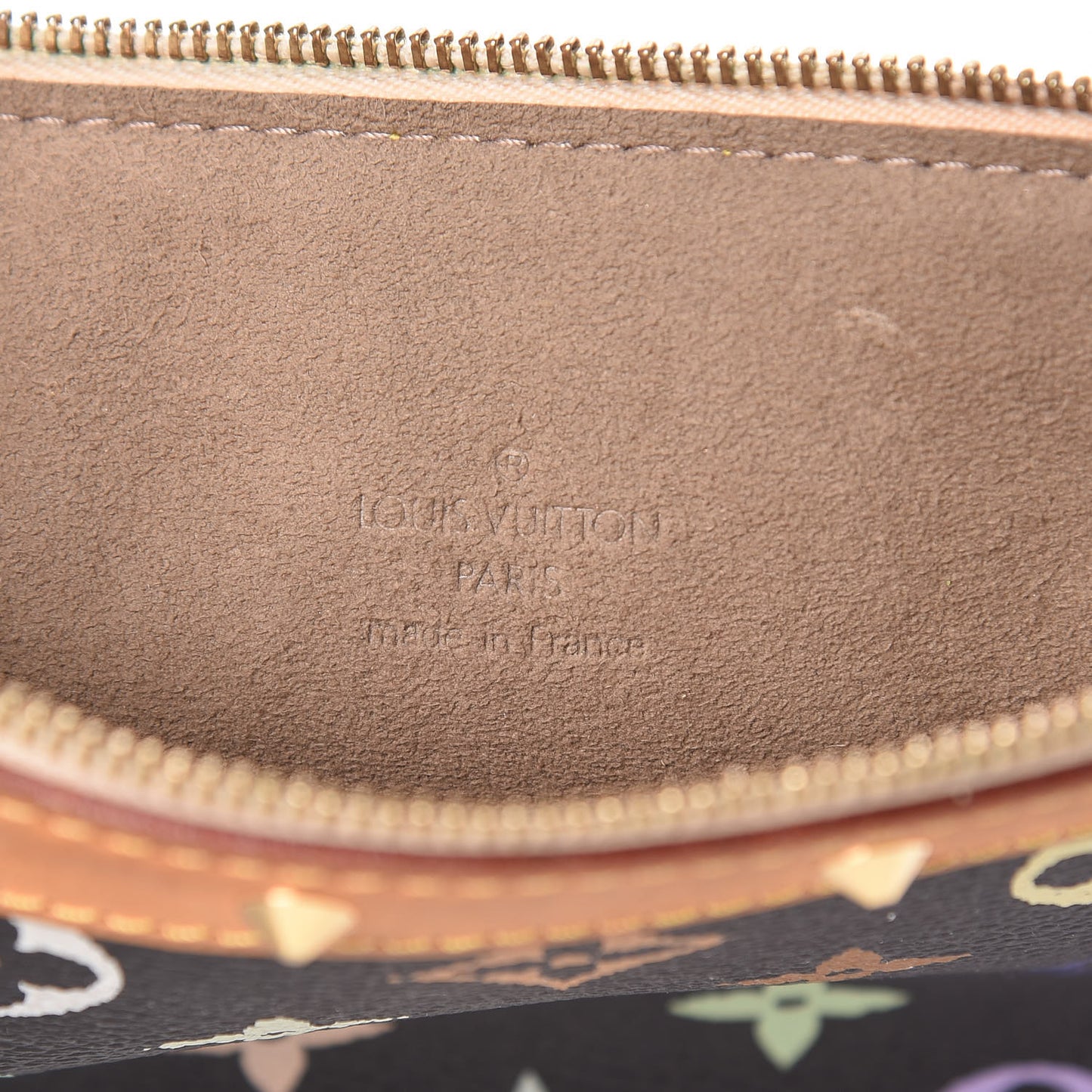 Monogram Multicolor Pochette Accessories Black