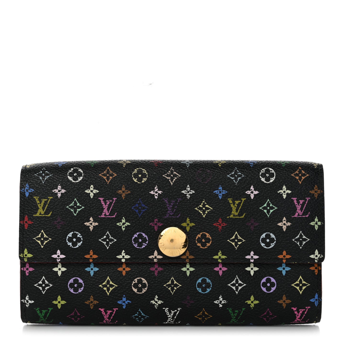 Monogram Multicolor Sarah Wallet Black Pistache