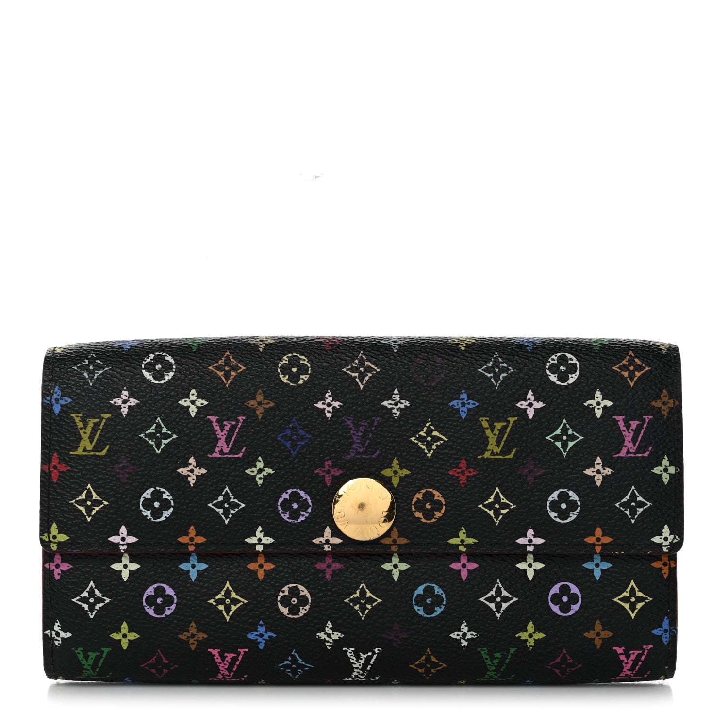 Louis Vuitton Monogram Multicolor Sarah Wallet Black Pistache 1 of 11