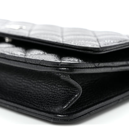 Chanel Caviar Quilted Wallet on Chain WOC Black 11 of 11