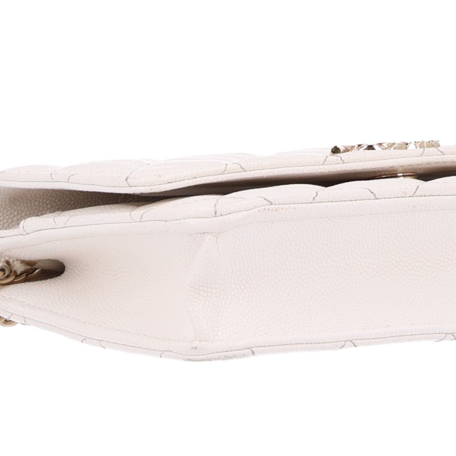 Chanel Caviar Quilted Wallet On Chain WOC White 10 of 10
