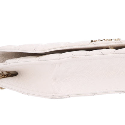 Chanel Caviar Quilted Wallet On Chain WOC White 10 of 10
