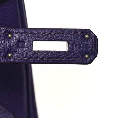 Hermes Togo Birkin 35 Iris 7 of 12