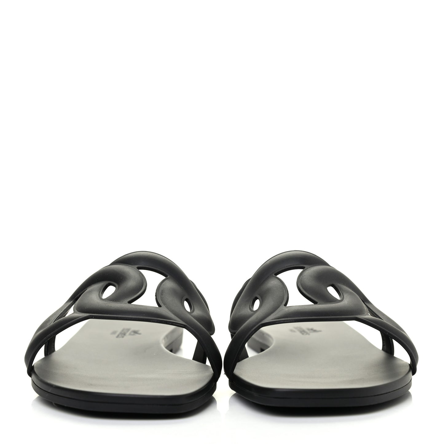 Rubber Aloha Sandals 38 Black