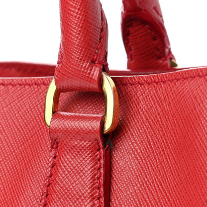 Prada Saffiano Lux Large Tote Fuoco 12 of 19