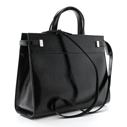 Saint Laurent Patent Small Manhattan Shopper Tote Black 3 of 10
