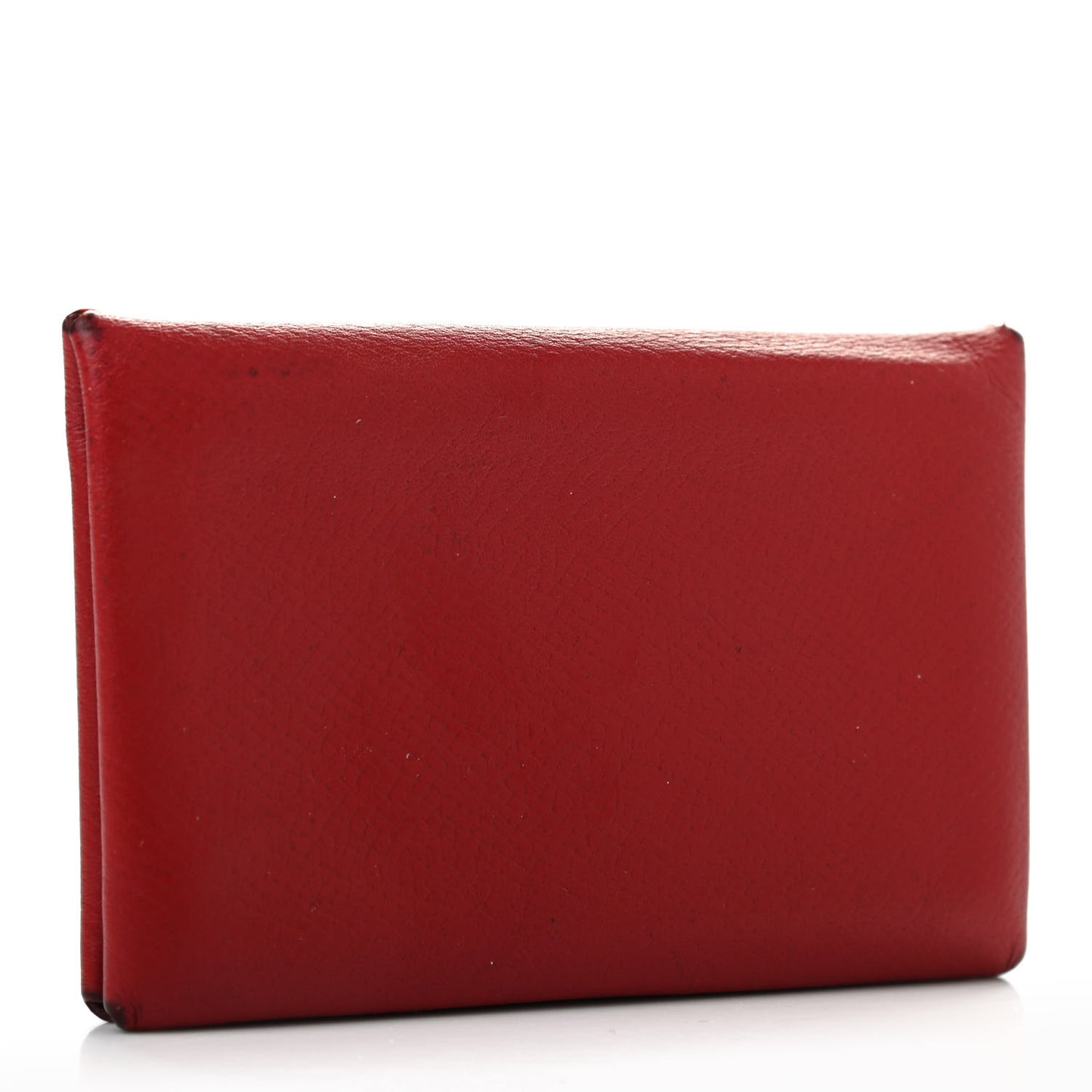 Epsom Calvi Card Case Rouge Garance
