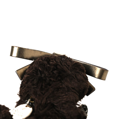 Gucci GG Supreme Monogram Lulu French Poodle Bag Charm Brown 5 of 5