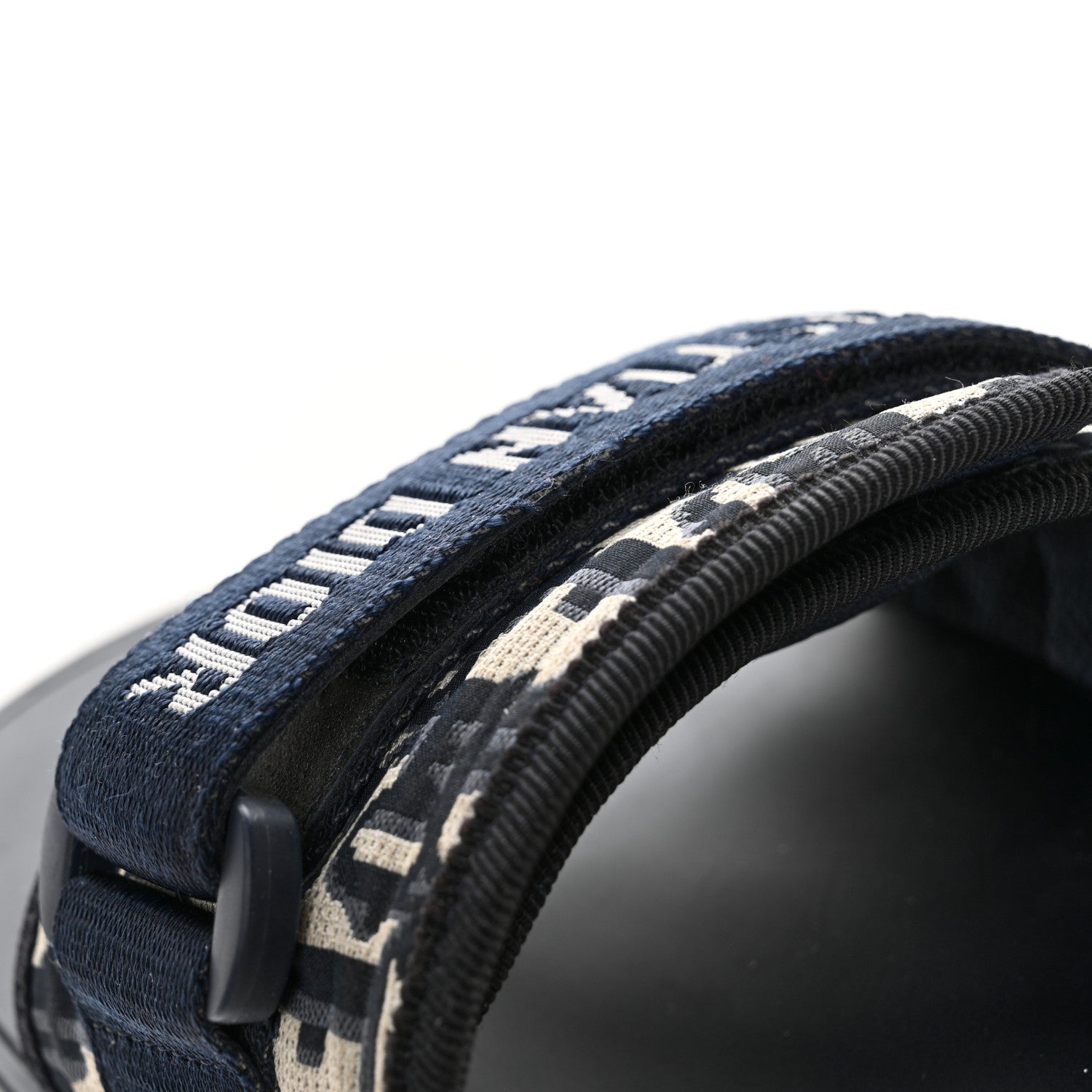 Christian Dior Nylon Oblique Dio(r)evolution Slide Sandals 36 Deep Blue 11 of 14
