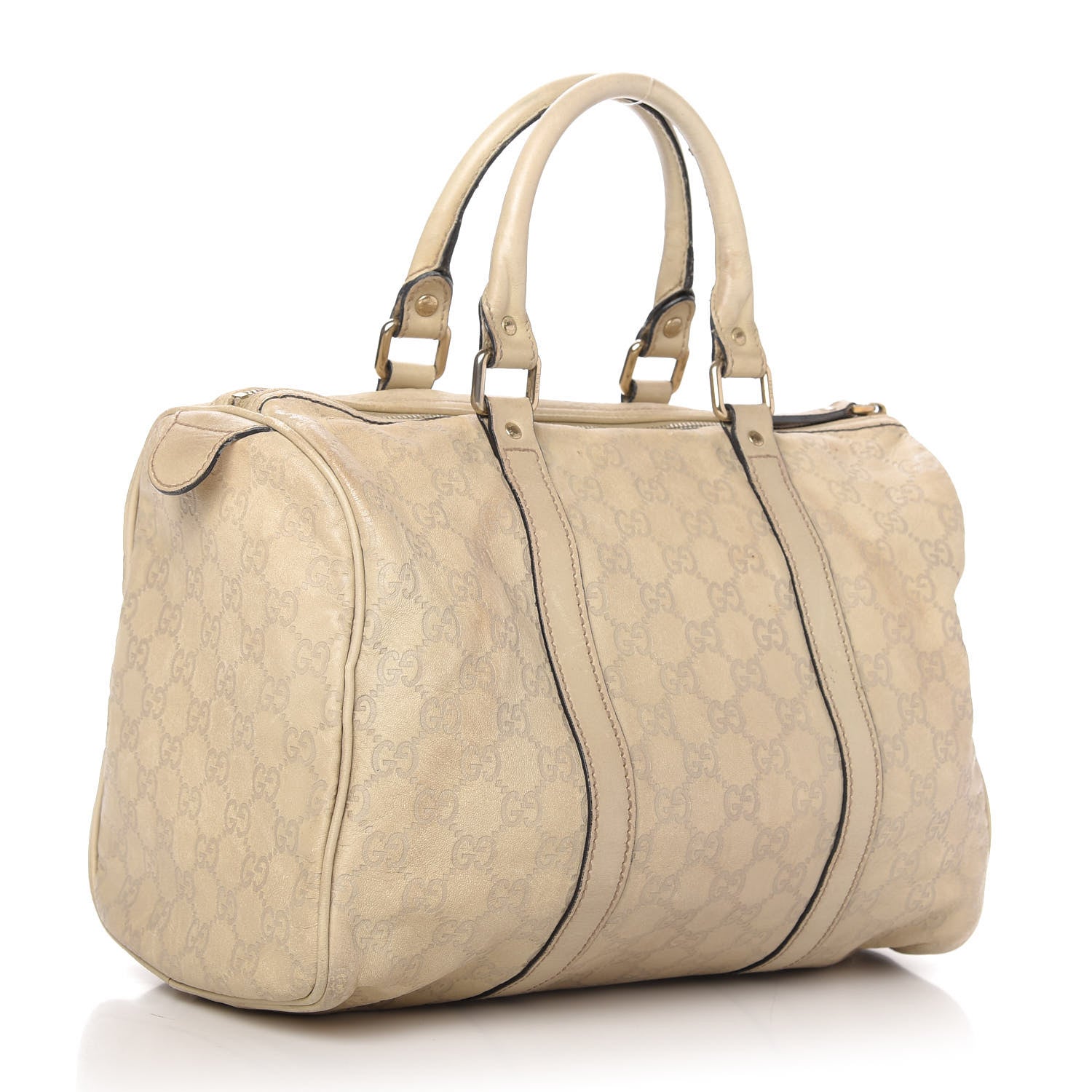 Gucci Guccissima Medium Joy Boston Off White 3 of 12