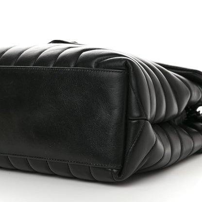 Saint Laurent Calfskin Y Quilted Monogram Monochrome Medium Loulou Chain Satchel Black 10 of 10