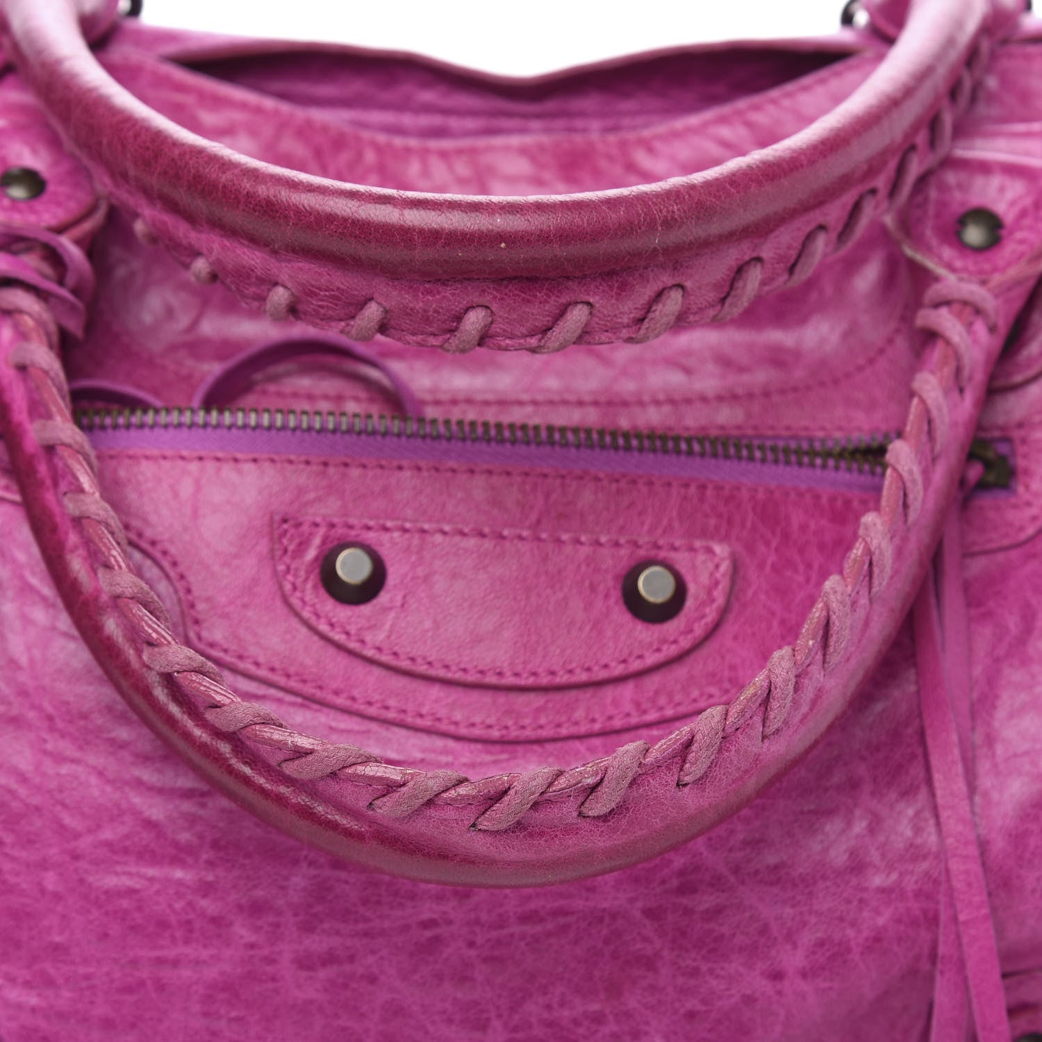 Balenciaga Agneau Classic Hardware Step Magenta 16 of 16