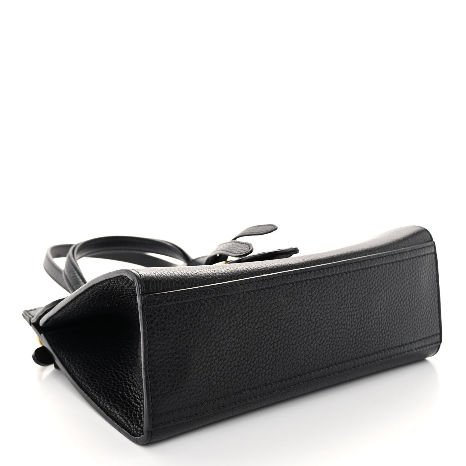 Gucci Calfskin Small GG Marmont Top Handle Bag Black 4 of 9