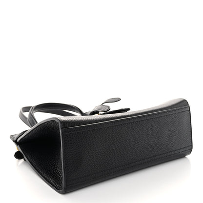 Gucci Calfskin Small GG Marmont Top Handle Bag Black 4 of 9