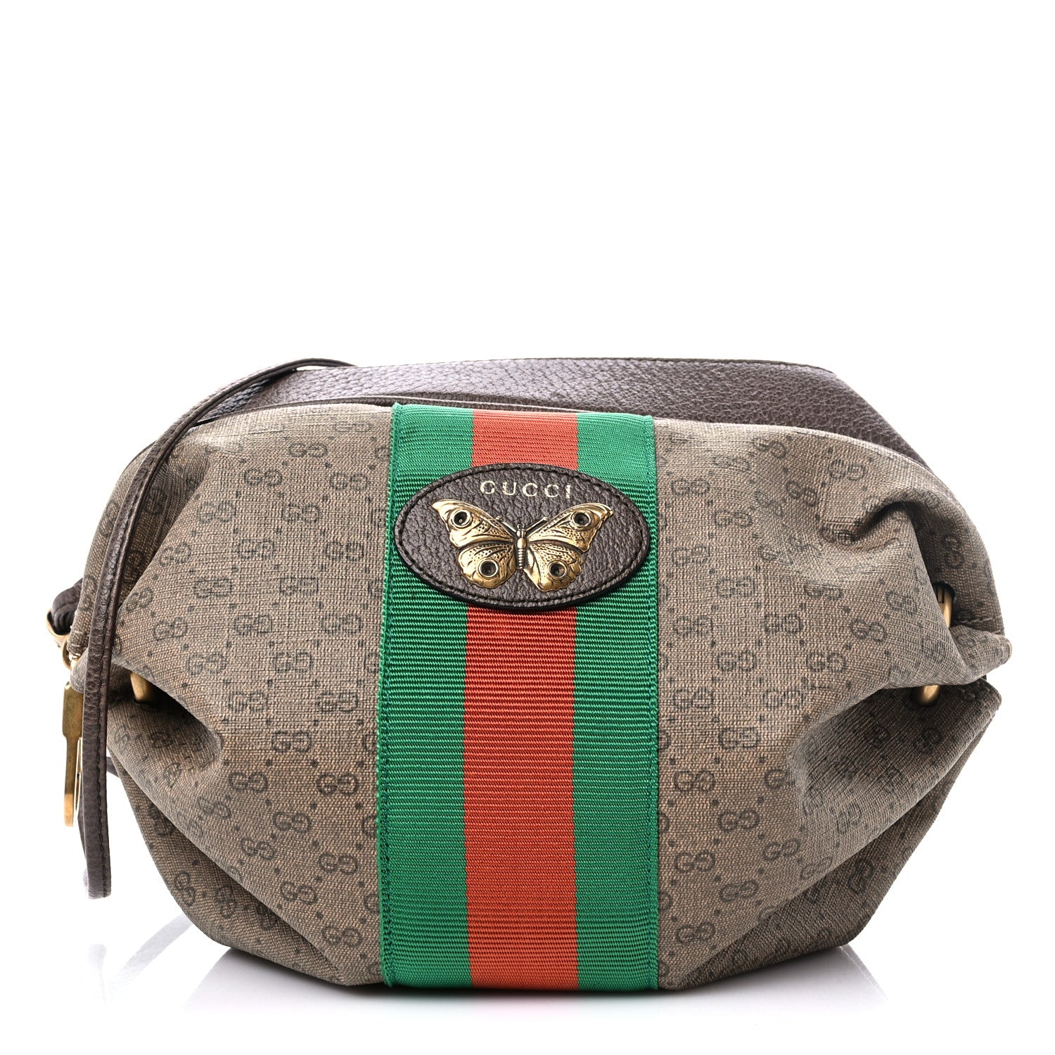 Gucci Mini Vintage GG Supreme Monogram Web Butterfly New Candy Crossbody Beige New Acero 1 of 9