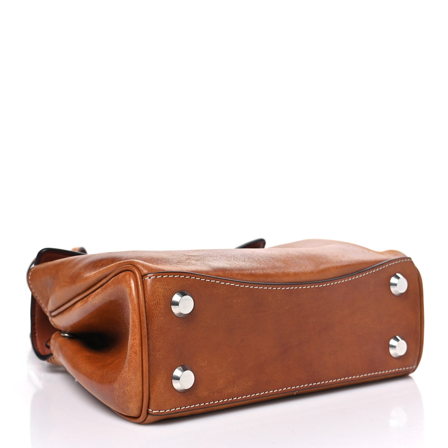 Balenciaga Vegetable Tanned Lambskin Mini Rodeo Top Handle Handbag Tan Cowboy 4 of 10