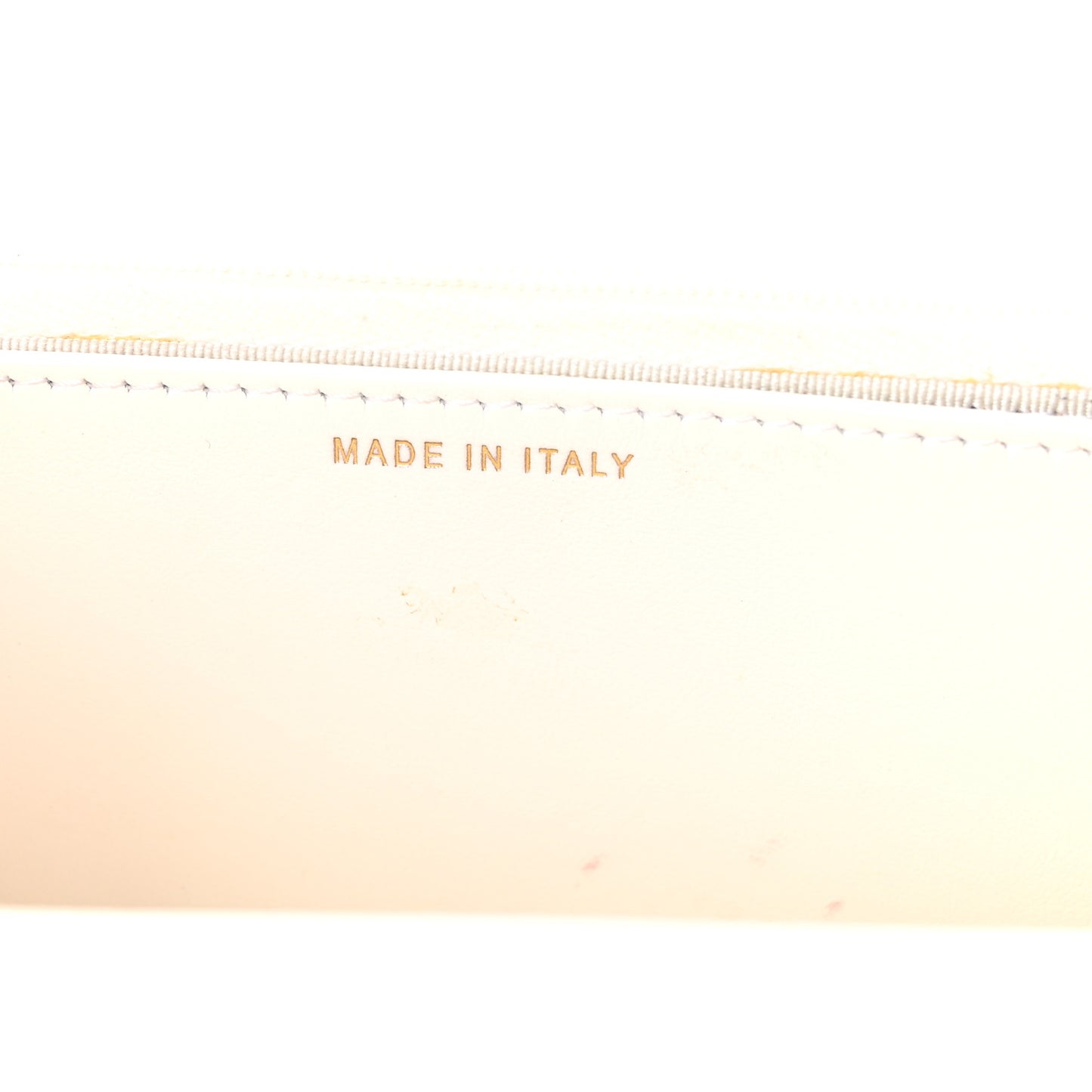 Caviar Quilted Wallet On Chain WOC White