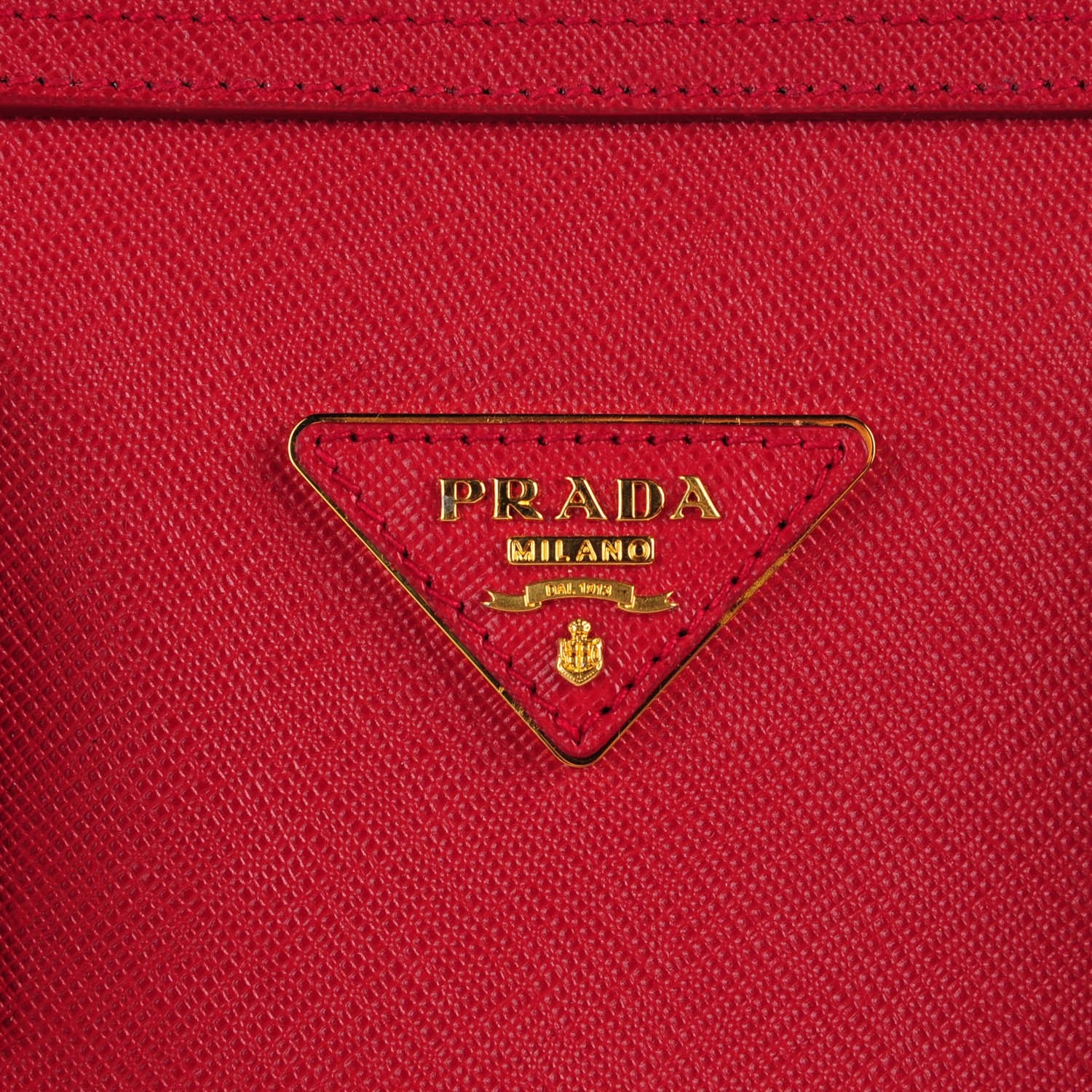 Prada Saffiano Lux Bowler Fuoco 7 of 10