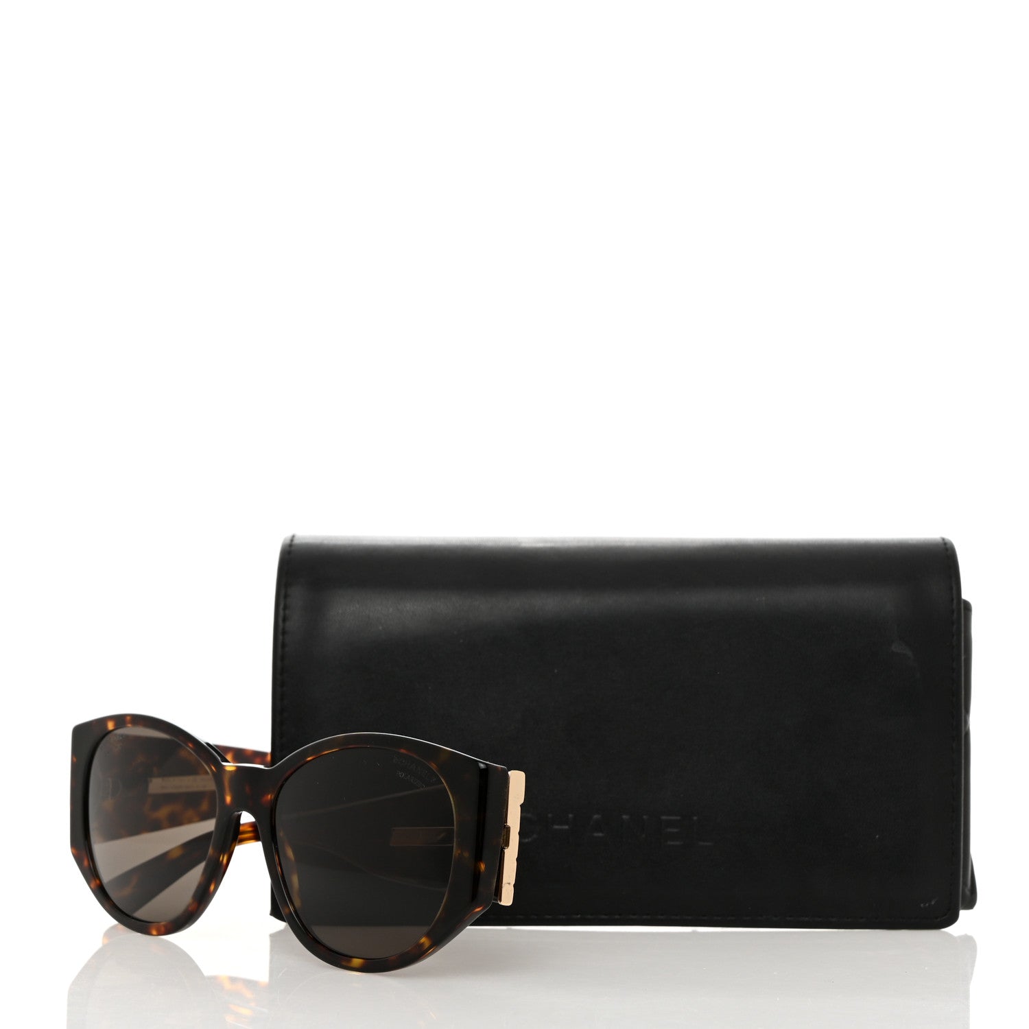 Chanel Acetate Polarized Oval Sunglasses 5411 Brown 8 of 8