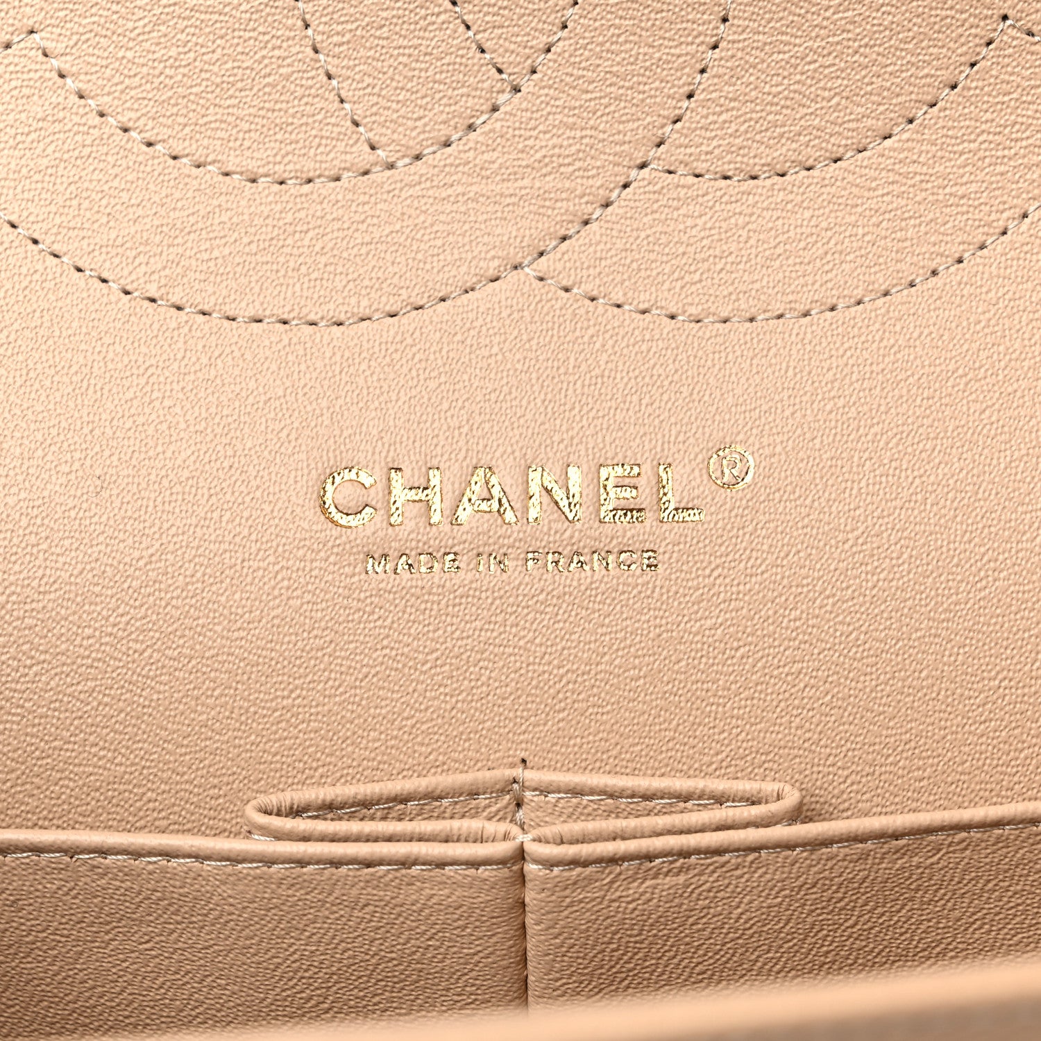 Chanel Caviar Quilted Jumbo Double Flap Beige Clair 6 of 9