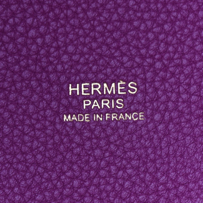 Hermes Taurillon Clemence Picotin Lock 22 MM Anemone 6 of 10