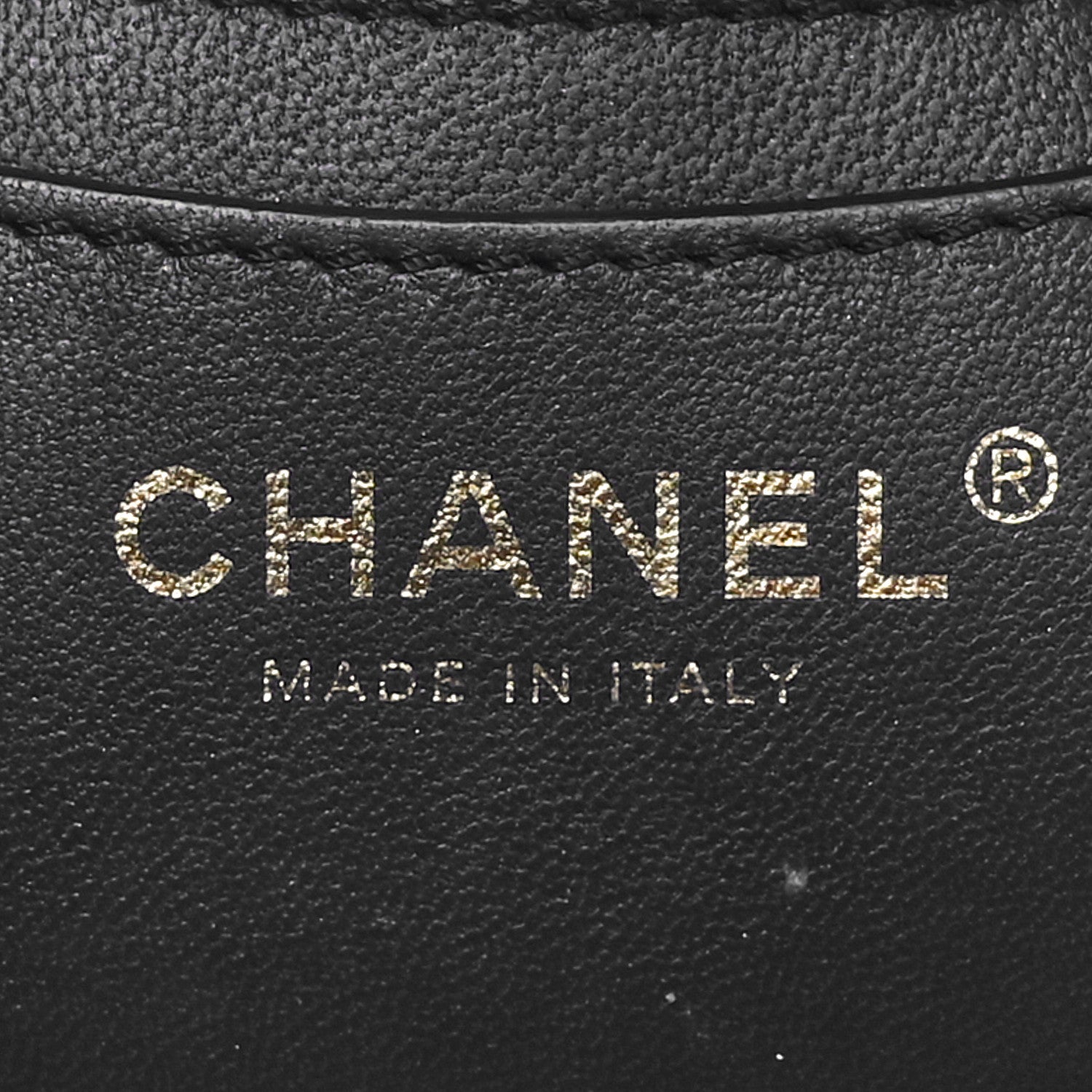 Chanel Lambskin Resin Elegant Chain Vanity Case Black 6 of 10